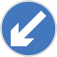 Directional Arrow Left Plate 600mm